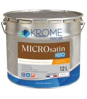 Peinture Microporeuse Intérieur et Extérieur - Microsatin H2O Krome - Satiné