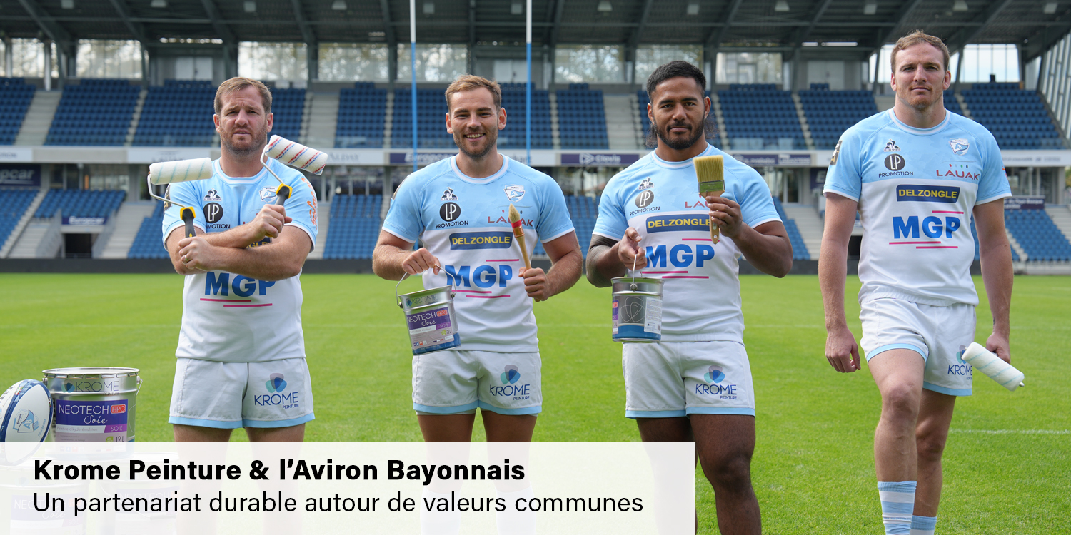 partenariat krome peinture aviron bayonnais